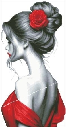 ДАМА  В ЧЕРВЕНО