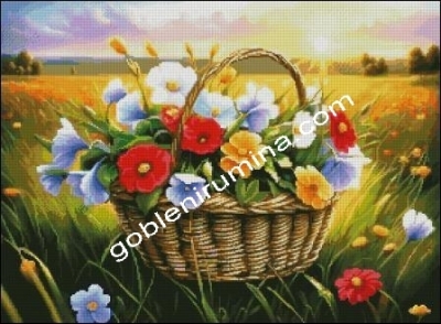 КОШНИЦА С ПОЛСКИ ЦВЕТЯ